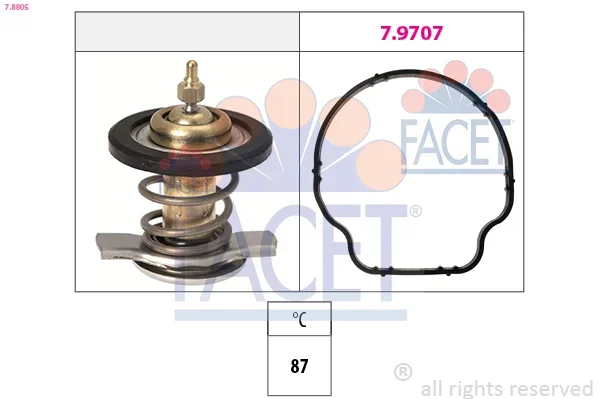 Termostat, chladivo FACET 7.8805