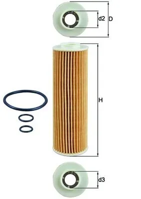 Olejový filtr MAHLE OX183/5D
