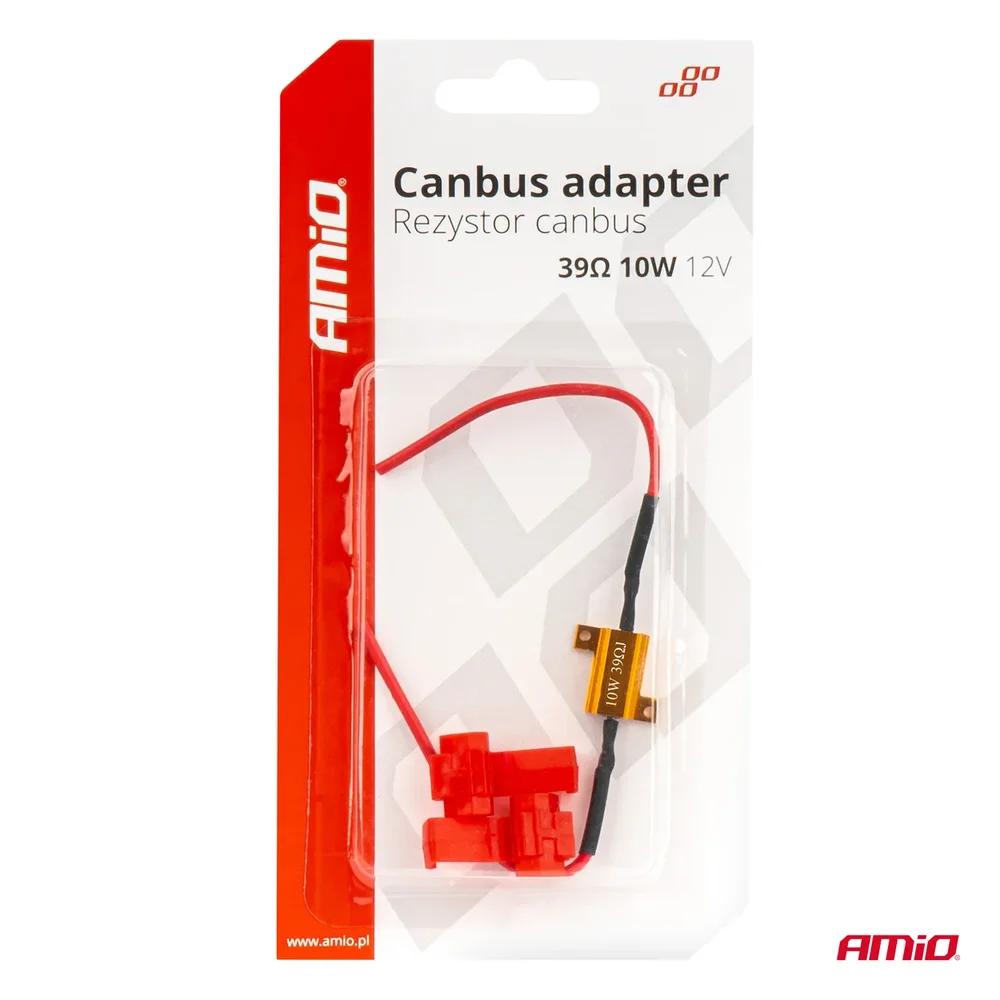 Rezistor pro LED žárovky CANBUS 39Ω 10W AMiO-04091 - Obrázek 4