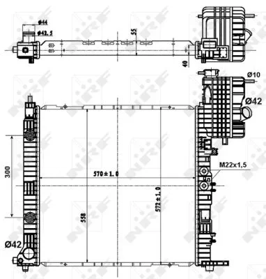 Chladič, chlazení motoru NRF 50581