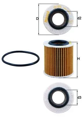 Olejový filtr KNECHT OX834D