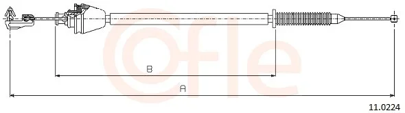 Lanko plynu COFLE 11.0224 – OE 7700843189 Lanko plynu COFLE 11.0224 – OE 7700843189
