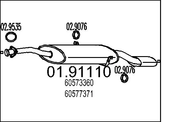 Zadni tlumic vyfuku MTS 01.91110