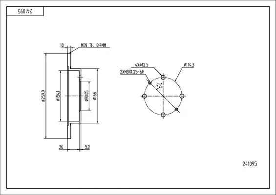 BRZ.KOTOUČ /Z/VOLVO S40/V40 /LAK/KPL HART 241095