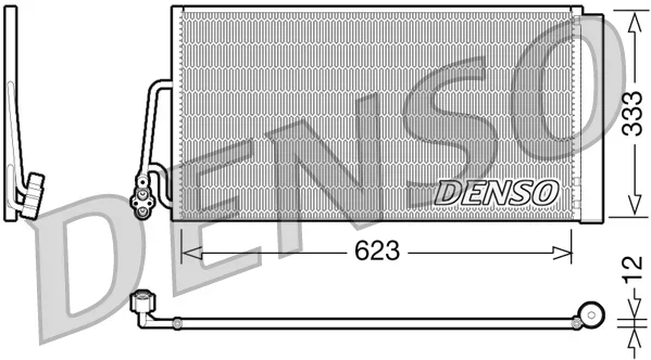 Kondenzátor, klimatizace DENSO DCN05102