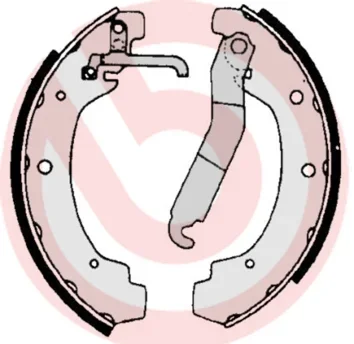 Sada brzdových čelistí BREMBO S85534 Sada brzdových čelistí BREMBO S85534
