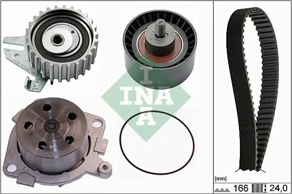 Vodni pumpa + sada ozubeneho remene Schaeffler INA 530022630 Vodni pumpa + sada ozubeneho remene Schaeffler INA 530022630