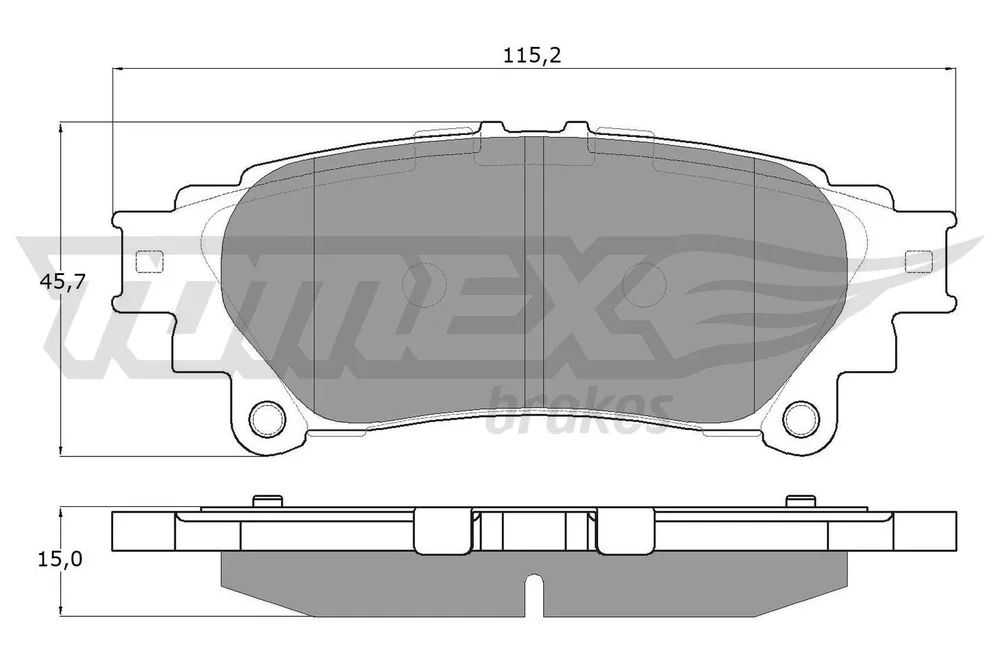 Sada brzdových destiček, kotoučová brzda Tomex Brakes TX18-40