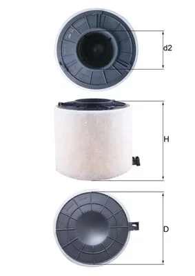 Vzduchový filtr KNECHT LX4407 – OE 8W0133843A