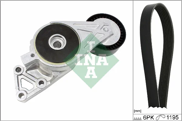 Sada žebrovaných klínových řemenů Schaeffler INA 529047010