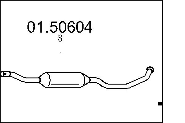Stredni tlumic vyfuku MTS 01.50604 Stredni tlumic vyfuku MTS 01.50604