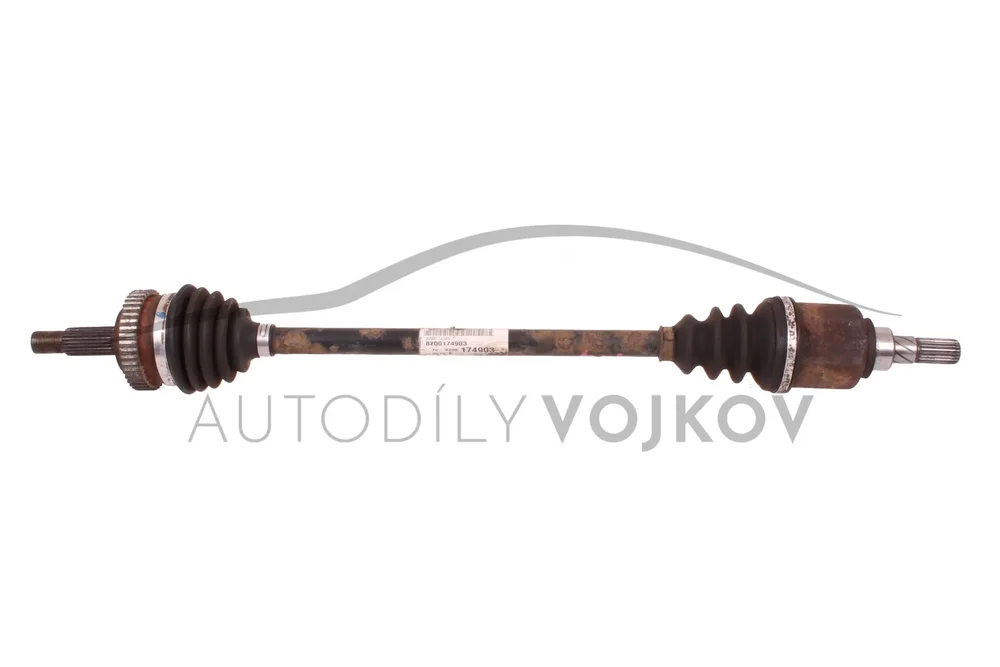 Zadníí poloosa 23 drážek u kola 44 drážek ABS v:35406