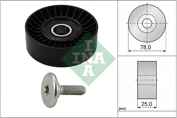 Vratna/vodici kladka, klinovy zebrovy remen Schaeffler INA 532043910