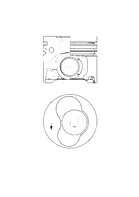 Píst KOLBENSCHMIDT 41092600 – OE 070107065AL Píst KOLBENSCHMIDT 41092600 – OE 070107065AL