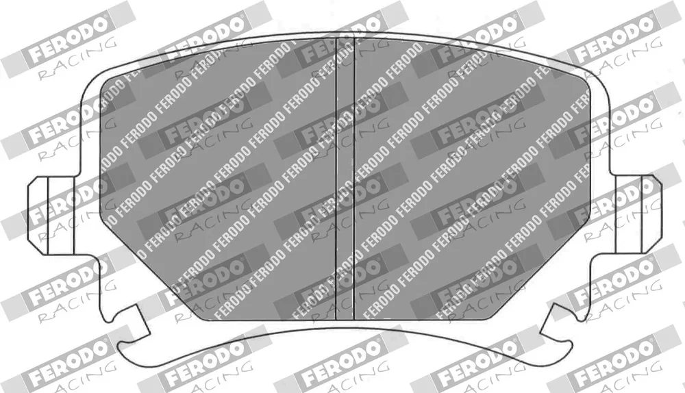 Sada brzdových destiček, kotoučová brzda FERODO RACING FDS1636