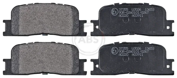 Sada brzdových destiček, kotoučová brzda A.B.S. 37355