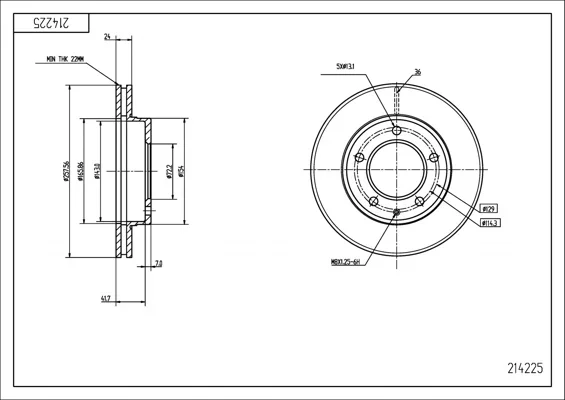 BRZ.KOTOUČ /P/PROBE 2.0I 16V,2.5I 93- HART 214225
