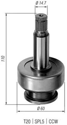 Pastorek, startér MAGNETI MARELLI 940113020285