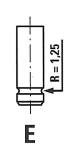 Výfukový ventil FRECCIA R6099/BMNT – OE 1472-1P75A00