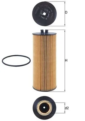 Olejový filtr MAHLE OX174D