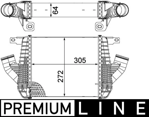 Chladič turba MAHLE CI237000P Chladič turba MAHLE CI237000P