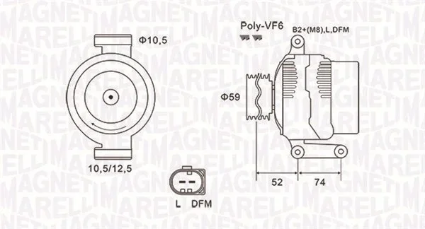 generátor MAGNETI MARELLI 063731928010