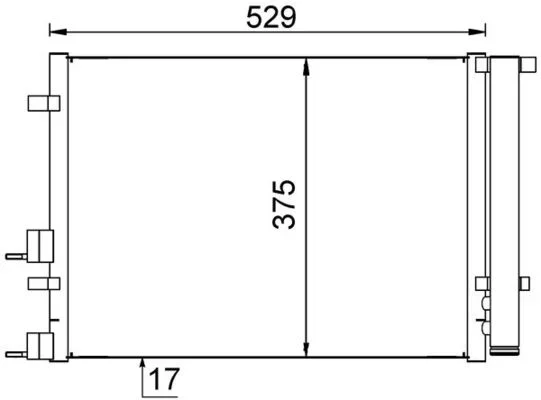 Kondenzátor, klimatizace MAHLE AC706000S Kondenzátor, klimatizace MAHLE AC706000S
