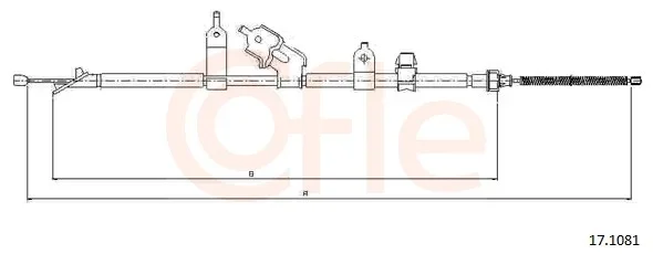 Tazne lanko, parkovaci brzda COFLE 17.1081 – OE 464200D050