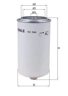 Palivový filtr MAHLE KC544