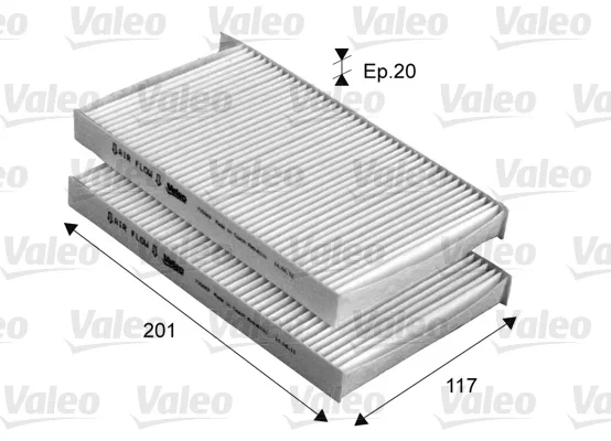 Filtr, vzduch v interiéru VALEO 715669