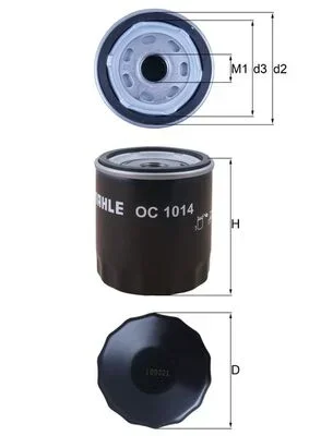 Olejový filtr MAHLE OC1014