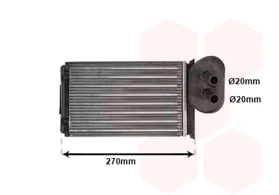 Vymenik tepla, Vnitrni vytapeni VAN WEZEL 58006296 – OE 701820031