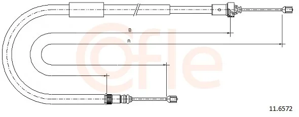 Tazne lanko, parkovaci brzda COFLE 11.6572 – OE 8200270182