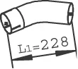 Výfuková trubka DINEX 28753 – OE 500362808