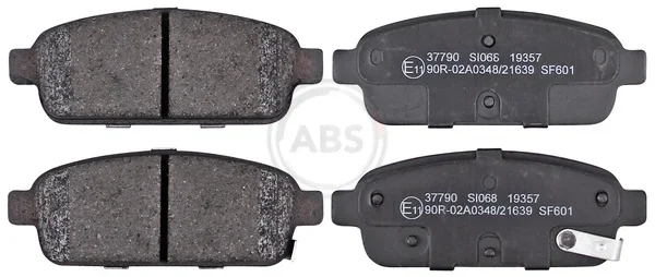 Sada brzdových destiček, kotoučová brzda A.B.S. 37790