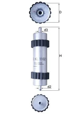 Palivový filtr KNECHT KL1102 – OE 4G0127401