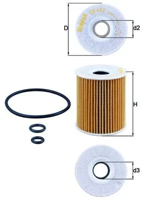 Olejový filtr KNECHT OX422D – OE 03P115562