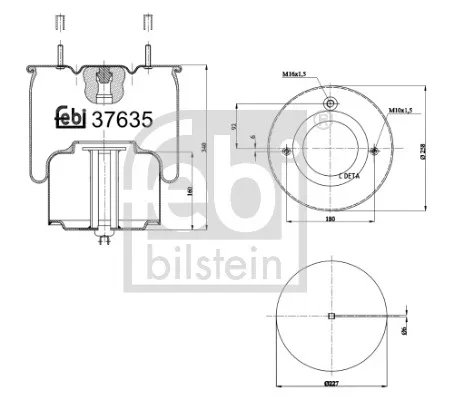 Mech, pneumaticke odpruzeni FEBI BILSTEIN 37635 Mech, pneumaticke odpruzeni FEBI BILSTEIN 37635