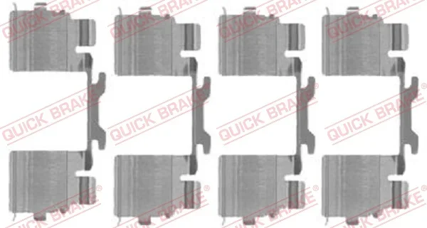 Sada prislusenstvi, oblozeni kotoucove brzdy QUICK BRAKE 109-1725