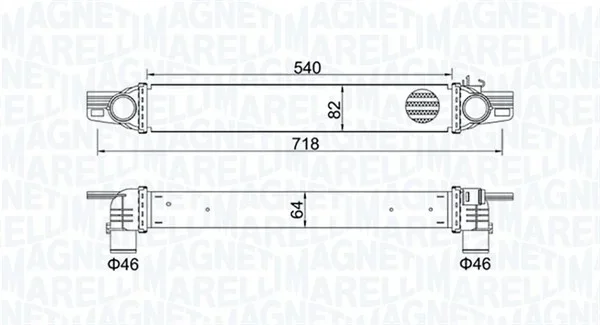 Chladič turba MAGNETI MARELLI 351319204360