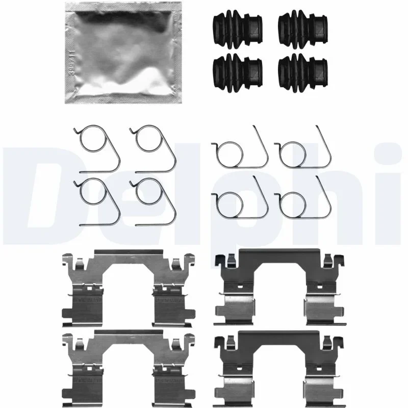 Sada příslušenství, obložení kotoučové brzdy DELPHI LX0701