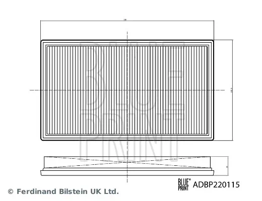 Vzduchový filtr BLUE PRINT ADBP220115