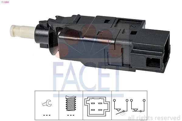 Spinac brzdoveho svetla FACET 7.1260 Spinac brzdoveho svetla FACET 7.1260