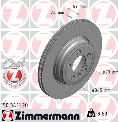 Brzdový kotouč ZIMMERMANN 150.3411.20