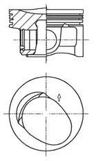 Píst KOLBENSCHMIDT 41257610 Píst KOLBENSCHMIDT 41257610