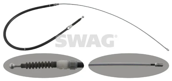 Tažné lanko, parkovací brzda SWAG 30948306