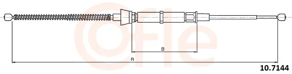Tazne lanko, parkovaci brzda COFLE 10.7144 – OE 1S0609721E