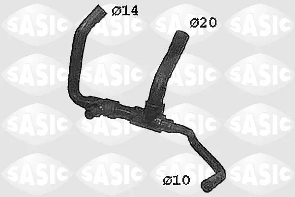 Hadice chladiče SASIC SWH4335 – OE 7700849813