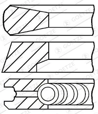 Sada pistnich krouzku GOETZE ENGINE 08-854700-00 – OE 99482118