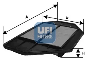 Vzduchový filtr UFI 30.360.00 – OE 17220-PLZ-E01